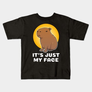 It's just my face Capybara Cartoon Kids T-Shirt